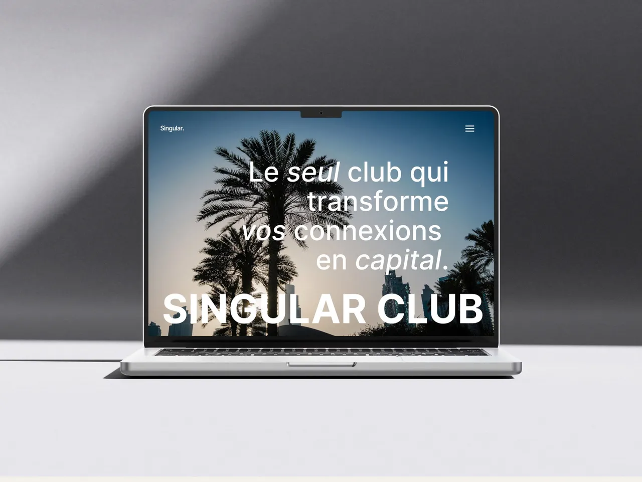 The Singular Club - UI/UX — projet de Théo Blondel